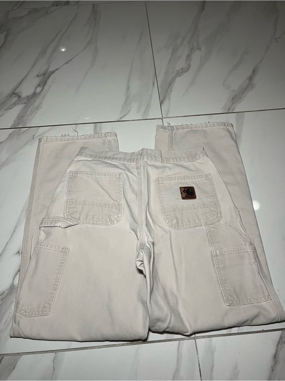 Vintage Carhartt Men’s Beige Tan Carpenter Pants